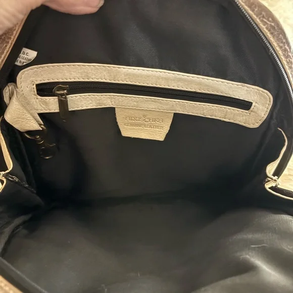 Anuschka Handpainted Leather Multicolor Artistic Mini Backpack - Picture 9 of 11